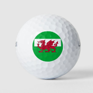 wales flag golf balls