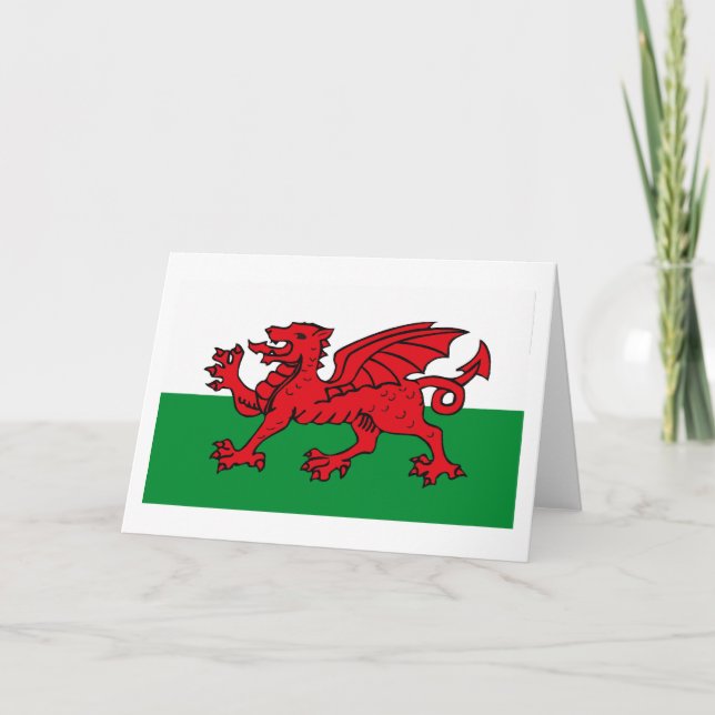 Wales Flag Greeting Card (Front)