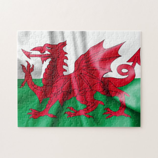 Wales Flag Jigsaw Puzzle (Horizontal)