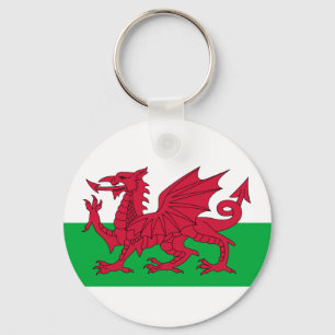 wales flag key ring