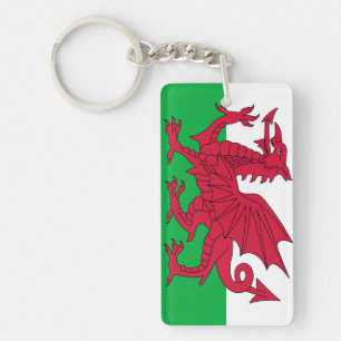 Wales flag key ring