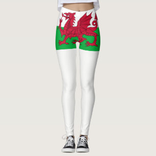 Wales flag leggings