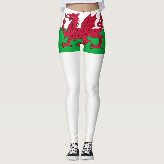 Wales flag leggings (Front)
