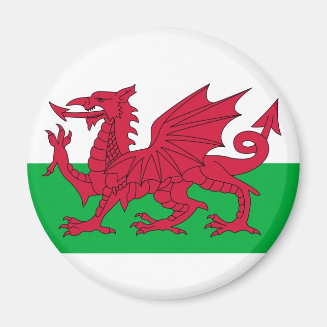 wales flag magnet (Front)