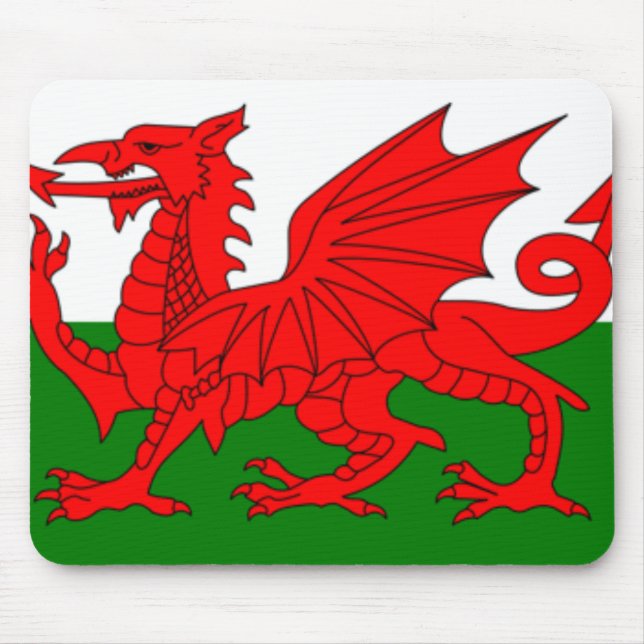 Wales Flag Mousepad (Front)