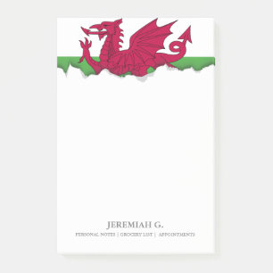 Wales Flag Post-it Notes