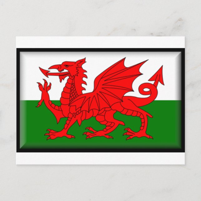 Wales Flag Postcard (Front)