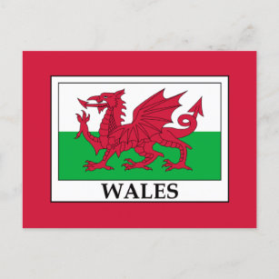 Wales Flag  Postcard