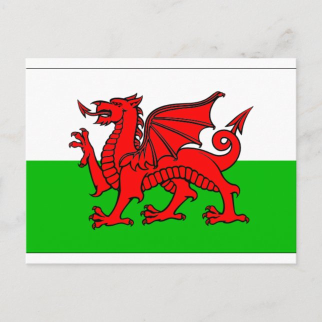Wales Flag Postcard (Front)