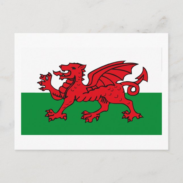 Wales Flag Postcard (Front)