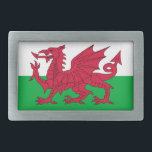 wales flag rectangular belt buckle<br><div class="desc">Flag of Wales. The flag of Wales (Welsh: Baner Cymru or Y Ddraig Goch, meaning "The Red Dragon") consists of a red dragon passant on a green and white field. As with many heraldic charges, the exact representation of the dragon is not standardised and many renderings exist. It was officially...</div>