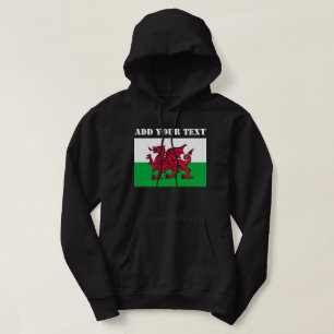 Wales Flag World cumru Football Soccer Hoodie