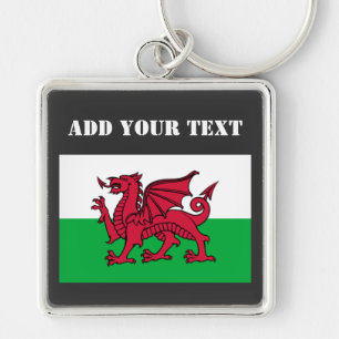 Wales Flag World Cup 2022 Football Soccer Key Ring