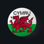 Wales Flag World Cup 2022 Red dragon Cymru  3 Cm Round Badge<br><div class="desc">Wales flag. World cup 2022 Qatar. Wales button. United Kingdom. Patriotic flag. Gift for him.</div>