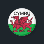 Wales Flag World Cup 2022 Red dragon Cymru  Magnet<br><div class="desc">Wales flag. World cup 2022 Qatar. Red dragon,  Cymru. Wales magnet. United Kingdom. Patriotic flag. Gift for him.</div>