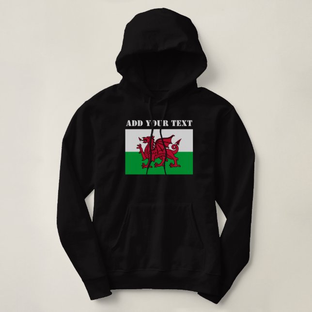 Wales Flag World Cup 2026 Football Soccer Hoodie (Design Front)