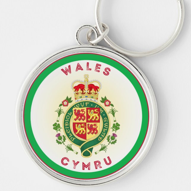 Wales Heritage Emblem Key Ring (Front)