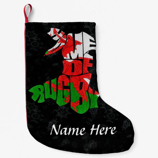 Wales Home of Rugby Christmas Stocking (Front)