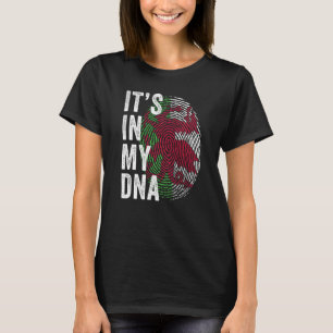 Wales It's In My DNA Cute Welsh Fingerprint Welsh  T-Shirt