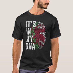 Wales It's In My DNA Cute Welsh Fingerprint Welsh T-Shirt