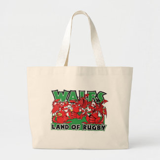 Wales Land of Rugby Large Tote Bag