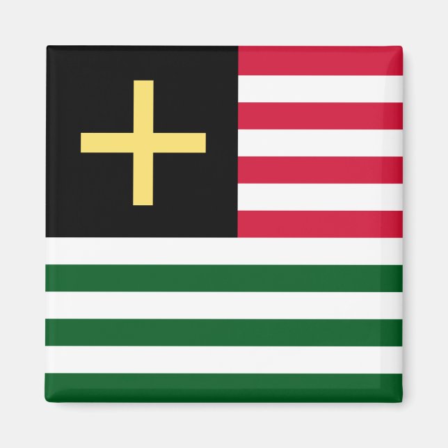 Wales Magnet - Cross & Stripes (Front)