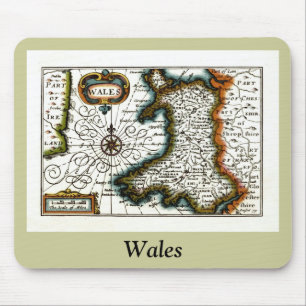 Wales Map and/or Flag Mouse Mat