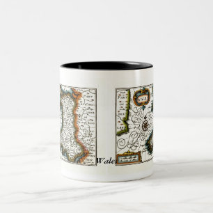 Wales Map and/or Flag Two-Tone Coffee Mug