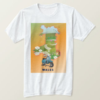 Wales map vintage travel poster T-Shirt