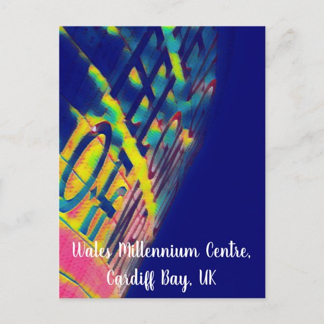 Wales Millennium Centre Artistic Postcard (Front)