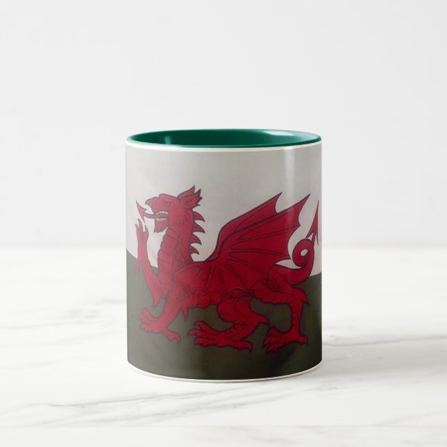Wales -Mug- Two-Tone Coffee Mug (Center)