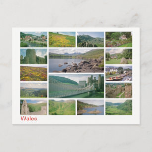 Wales multi-image postcard