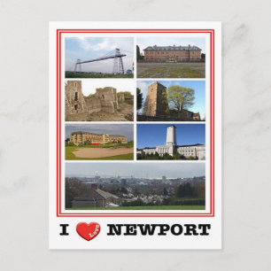 Wales - Newport - I Love - Postcard