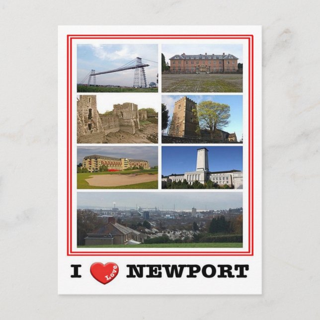 Wales - Newport - I Love - Postcard (Front)