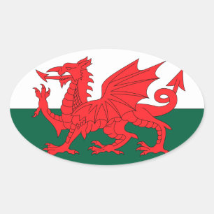 Wales Oval Sticker