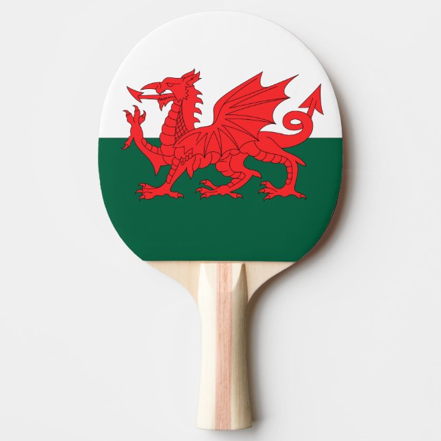 Wales Ping Pong Paddle (Front)