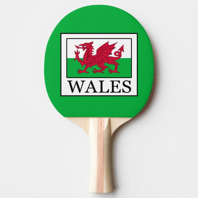 Wales Ping Pong Paddle (Front)