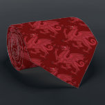 Wales Red Dragon (Y Ddraig Goch) Tie<br><div class="desc">The Welsh Dragon (Welsh: y Ddraig Goch, meaning 'the red dragon'; pronounced [ə ˈðraiɡ ˈɡoːχ]) is a heraldic symbol that represents Wales and appears on the national flag of Wales. As an emblem, the red dragon of Wales has been used since the reign of Cadwaladr, King of Gwynedd from around...</div>