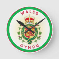 Wales Royal Badge Circle Shape