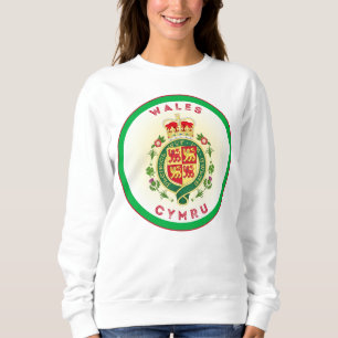 Wales Royal Badge Circle Shape Sweatshirt