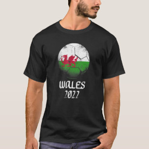 Wales Soccer  Flag Support Football Team 2022 T-Shirt