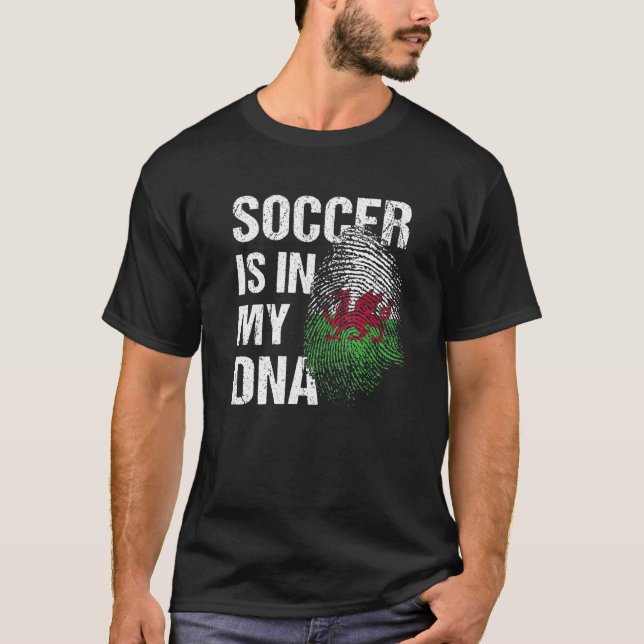 Wales Soccer Welsh Football Cymru Futbol 1 T-Shirt (Front)