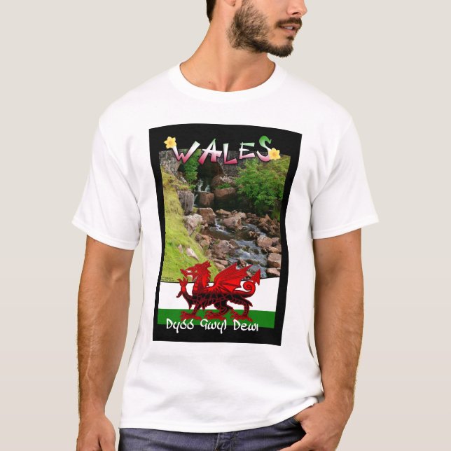 Wales St. David's Day -Dydd Gwyl Dewi T-Shirt (Front)