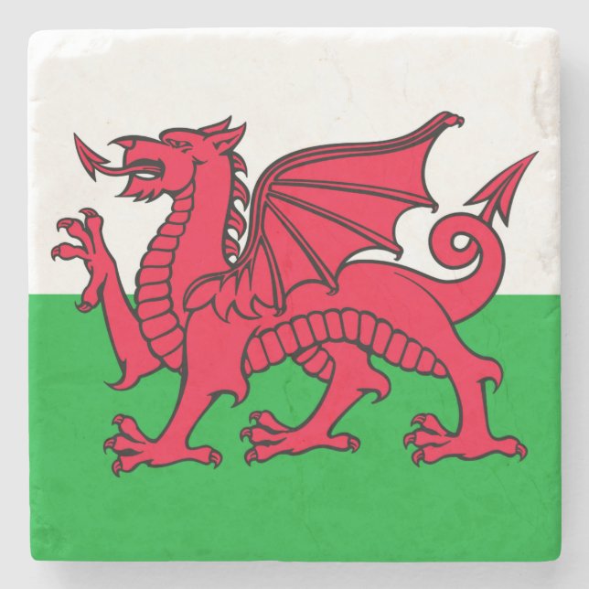 Wales Stone Coaster (Front)