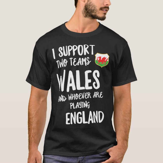 Wales Supporter Funny Welsh Rugby Football Team Sp T-Shirt (Front)