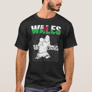Wales Table Tennis   Support Welsh Ping Pong Team T-Shirt