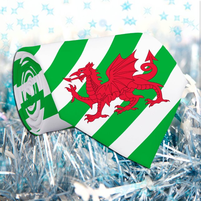 Wales Ties, fashion Welsh Flag business dragon Tie (Creator Uploaded)