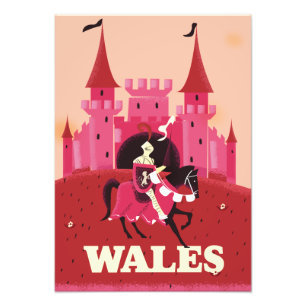 Wales travel poster. photo print