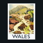 Wales vintage travel Postcard<br><div class="desc">Wales vintage travel Postcard</div>