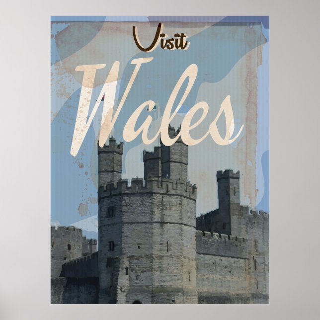 Wales Vintage travel poster (Front)